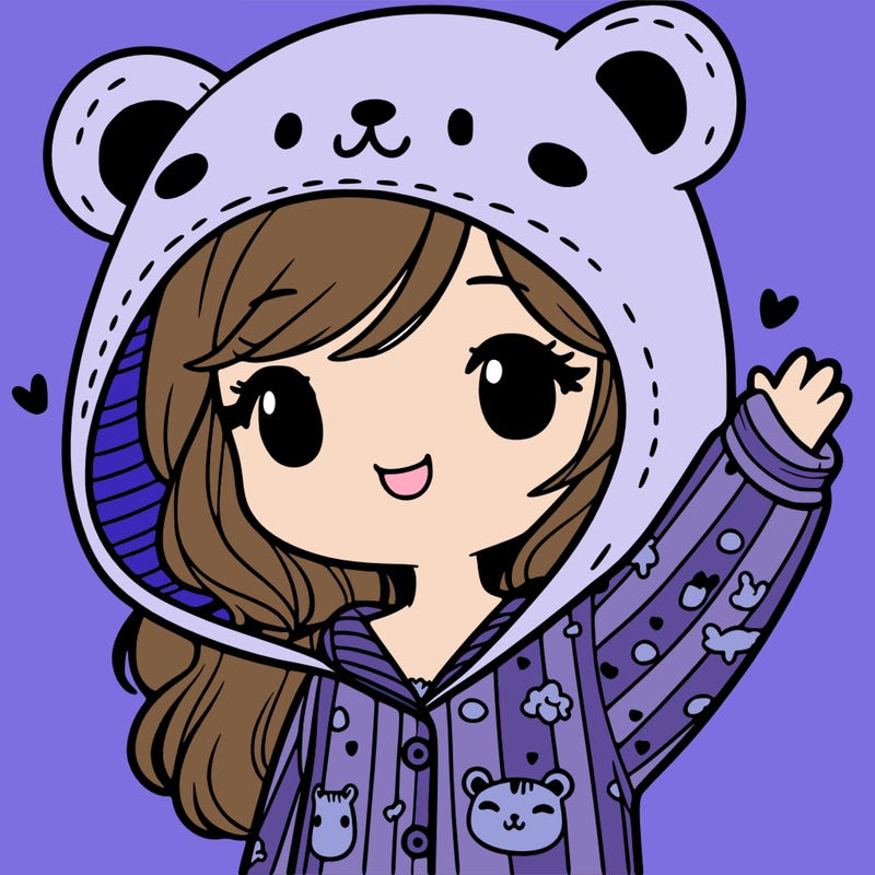 girl in animal hoodie pyjamas