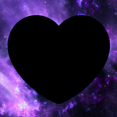 a blank heart