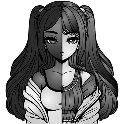 realistic girl split