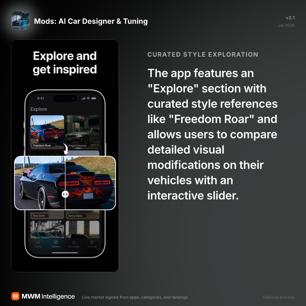 Mods: AI Car Designer & Tuning - Graphics & Design App | MWM