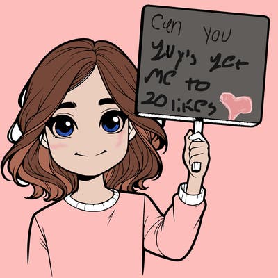realistic girl holding up a sign