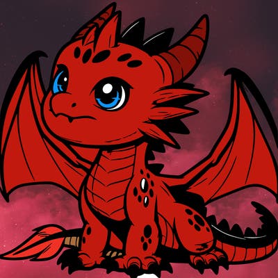 fierce baby night dragon