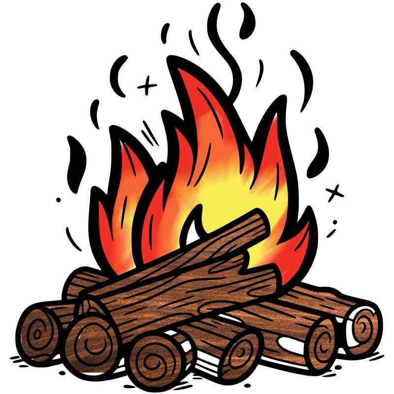 outline of a fire