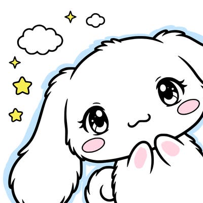 anime cinnamoroll cute fluffy