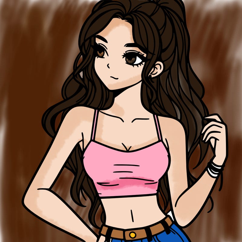 girl in crop top