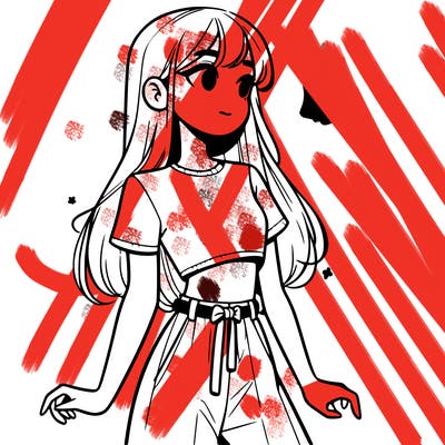 girl in a cute crop top