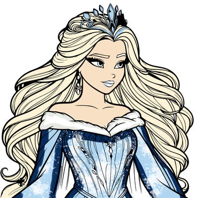 realistic ice queen