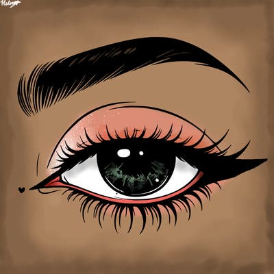 eye closed realistic