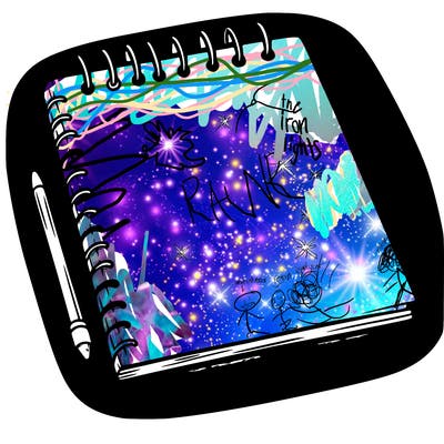a blank sketch pad