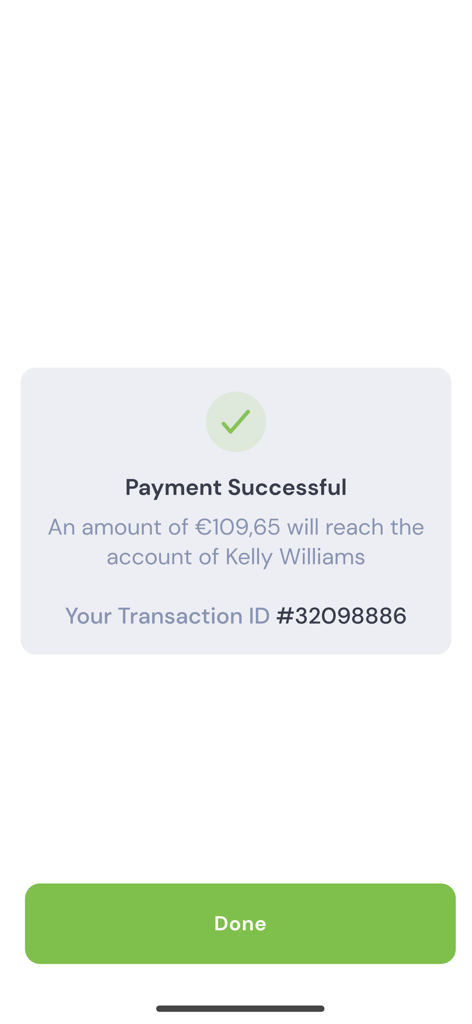 DahabshiilApp - DahabshiilApp payment successful confirmation screen