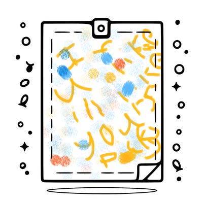 blank piece of paper