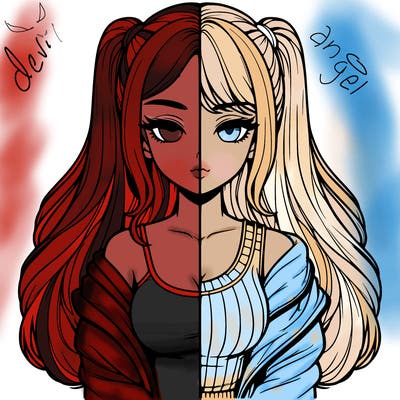 realistic girl split