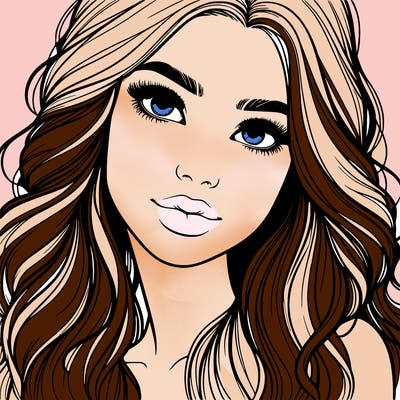 beautiful realistic girl