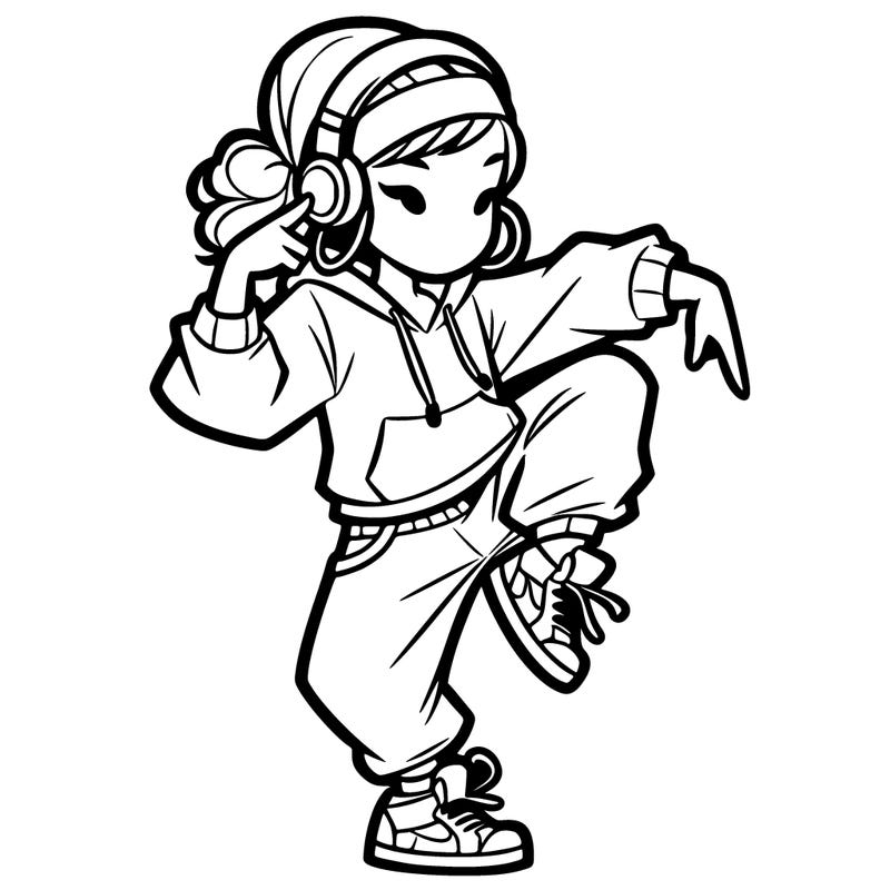 hip-hop dance girl
