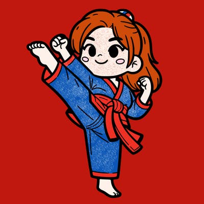 taekwondo girl