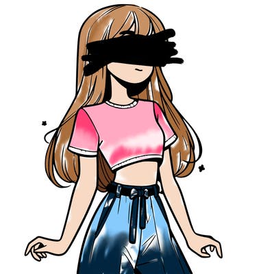 girl in a cute crop top