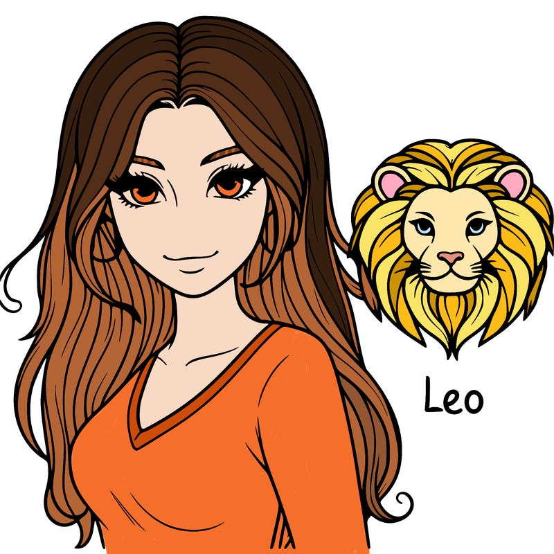 leo zodiac  woman realistic