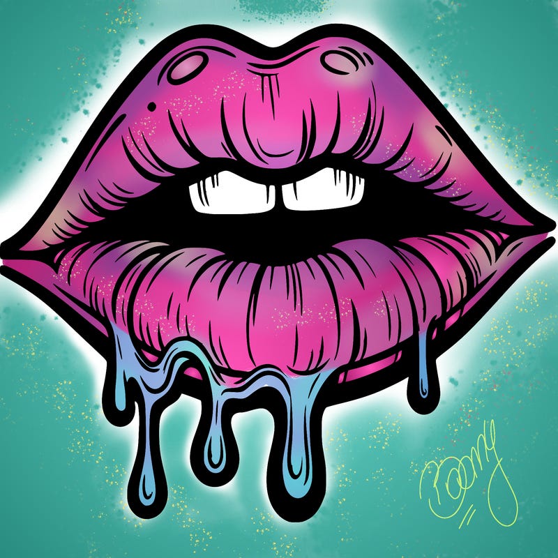 lips that look realistic and drip