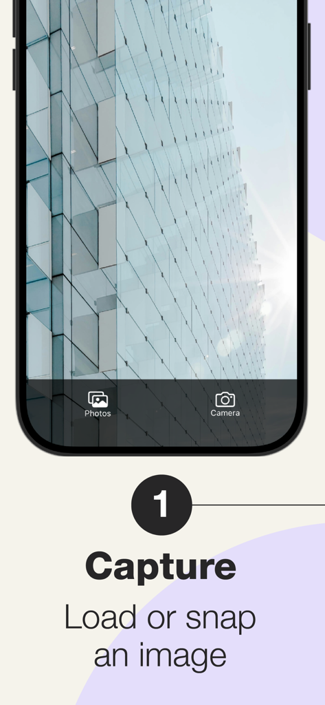 Angulus Pro - Precision Angle - Interface do aplicativo Angulus Pro mostrando o primeiro passo para capturar ou carregar uma imagem para medição de ângulo clínico