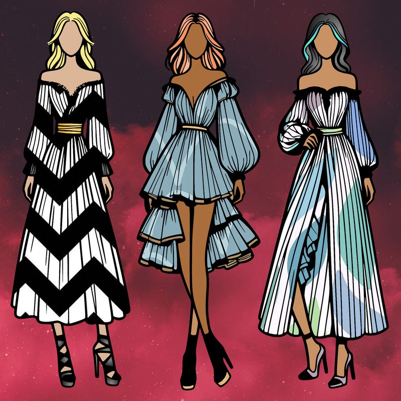 fashion models dresses