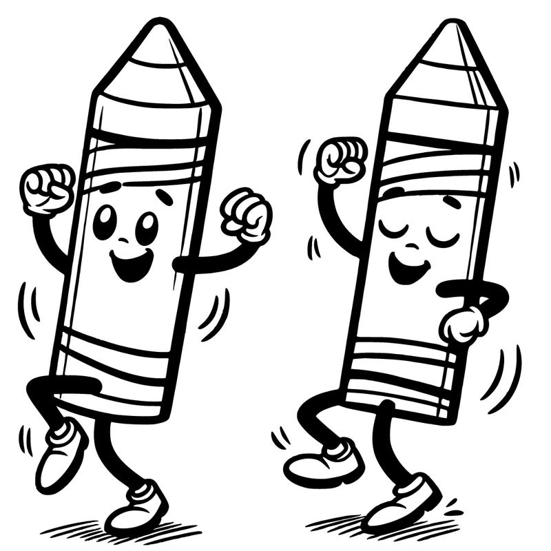dancing crayon