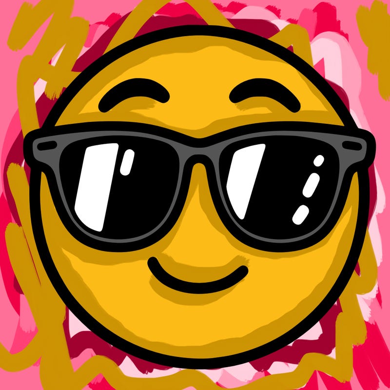 emoji with sunglasses