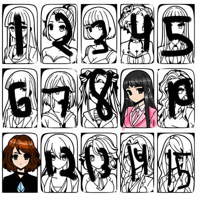 girls that look diffrent anime