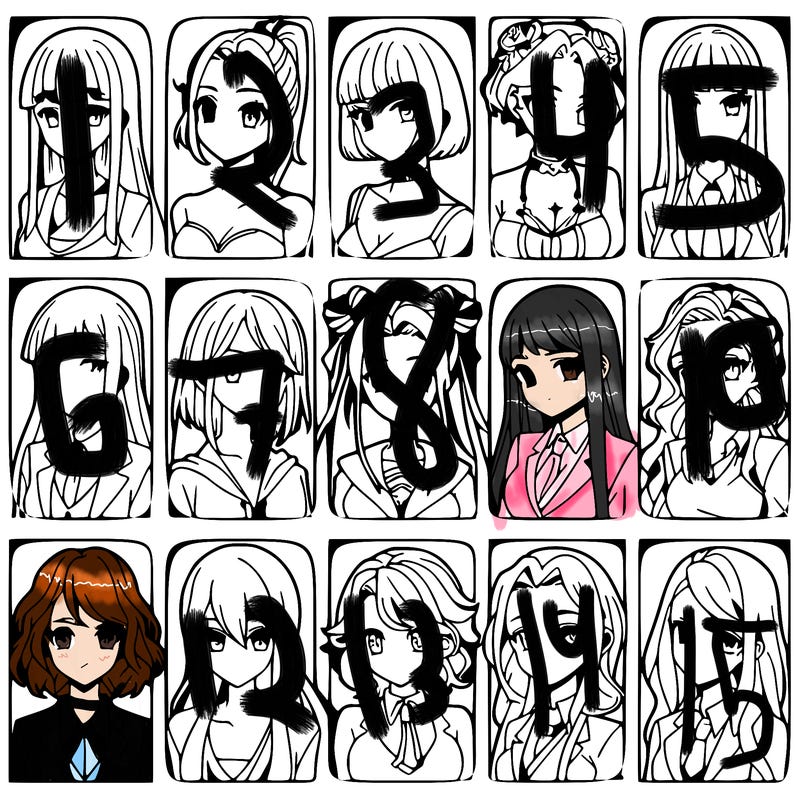 girls that look diffrent anime