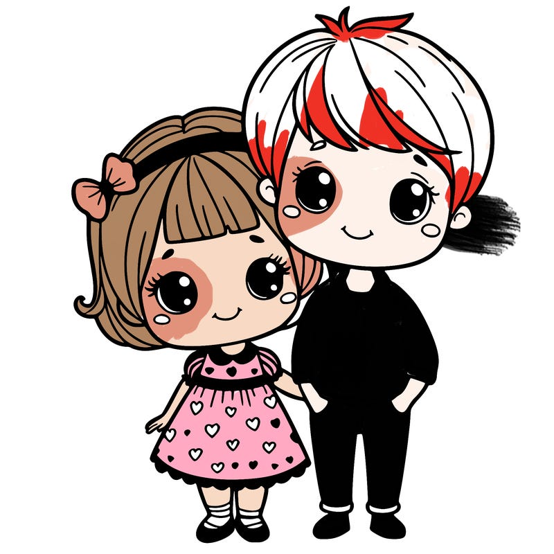 girl with a boy