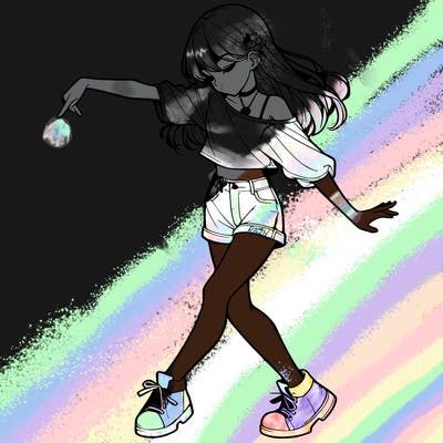 realistic girl danceing