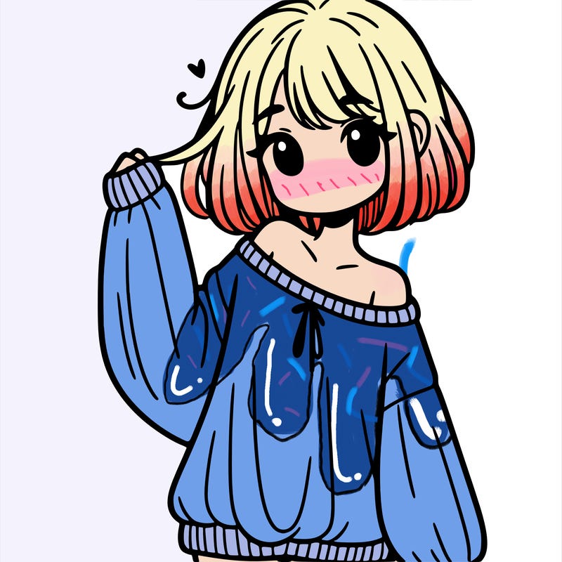 girl in baggy sweater hanging off her shoulder