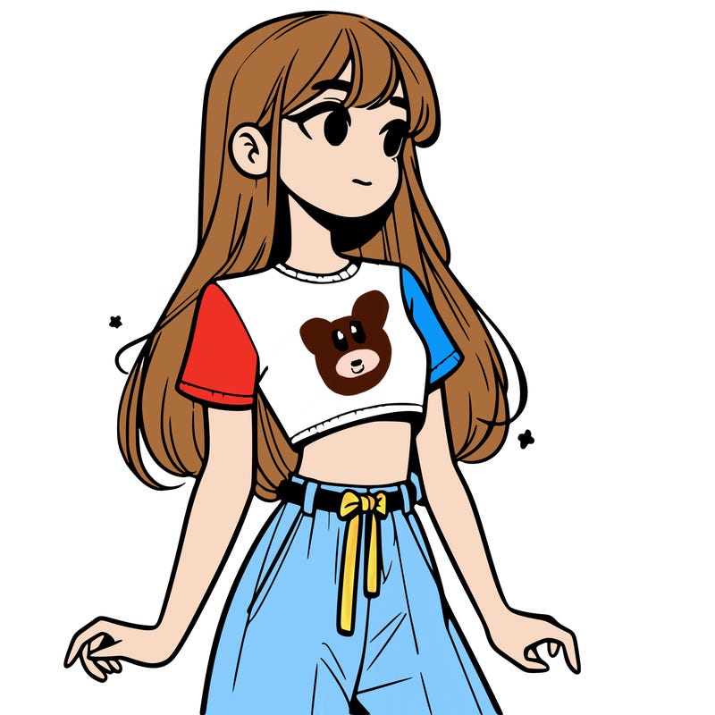 girl in a cute crop top