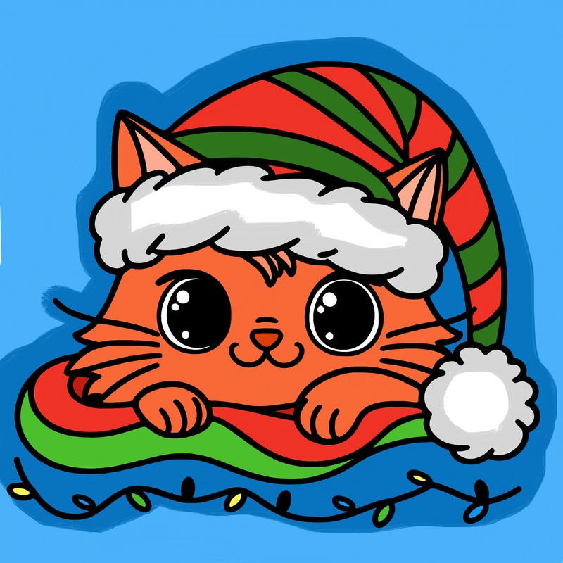 cat christmas