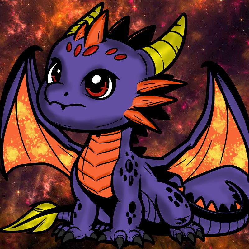 fierce baby night dragon