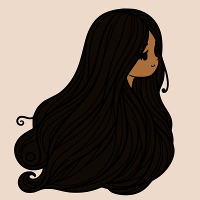 long hair girl