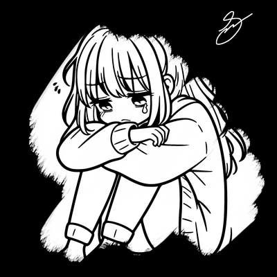 depressed girl