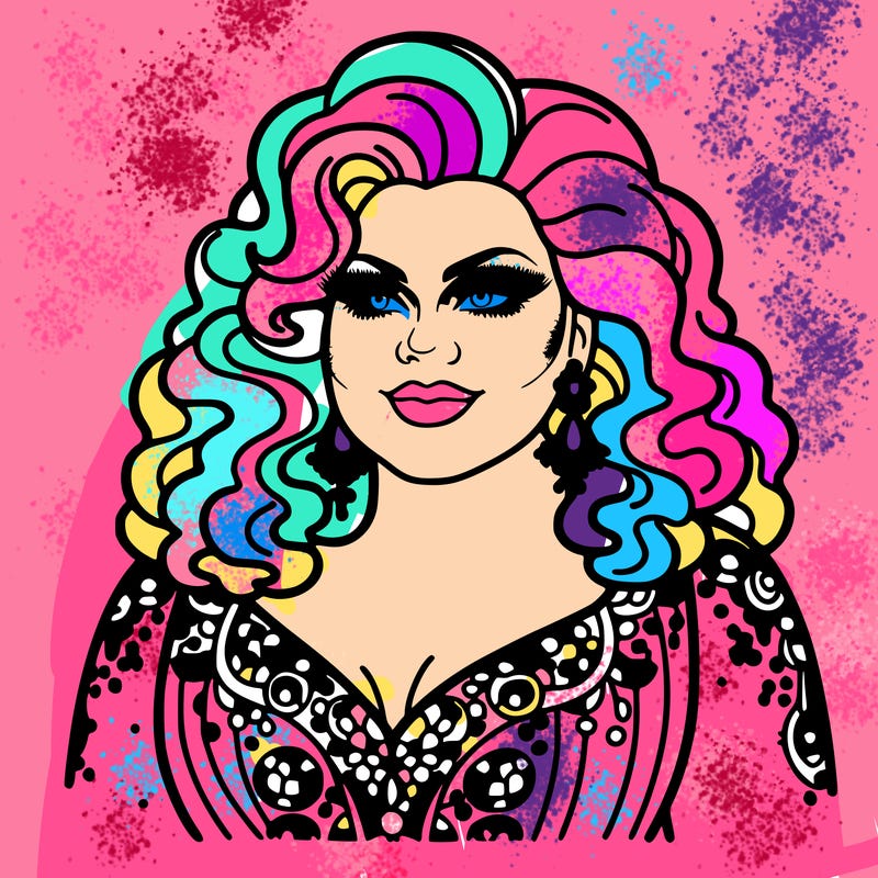 realistic plus size drag queen