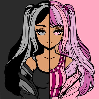 realistic girl split