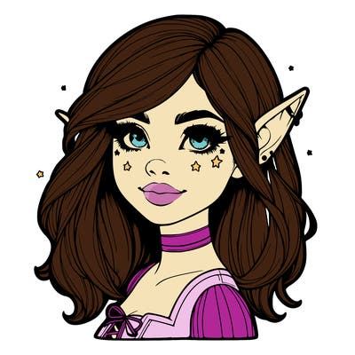 realistic halloween elf girl