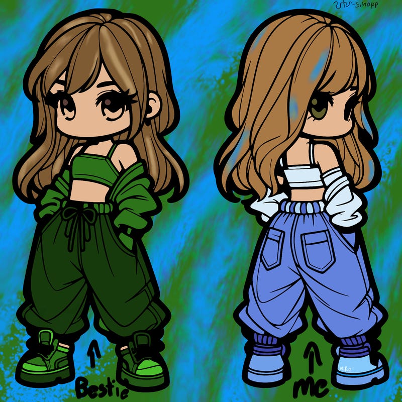 girl in crop top and baggy pants