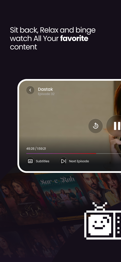 ARY ZAP video player interface for streaming Pakistani dramas and entertainment content