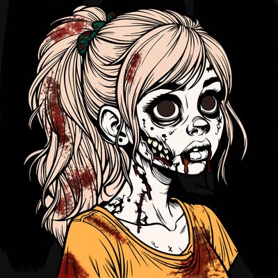 realistic zombie girl
