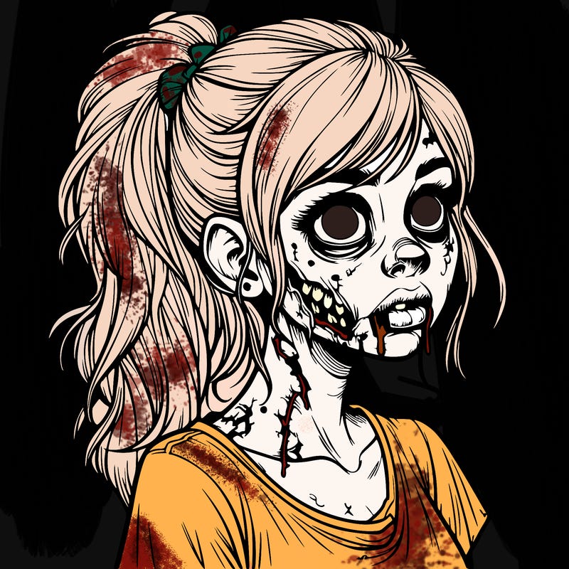 realistic zombie girl
