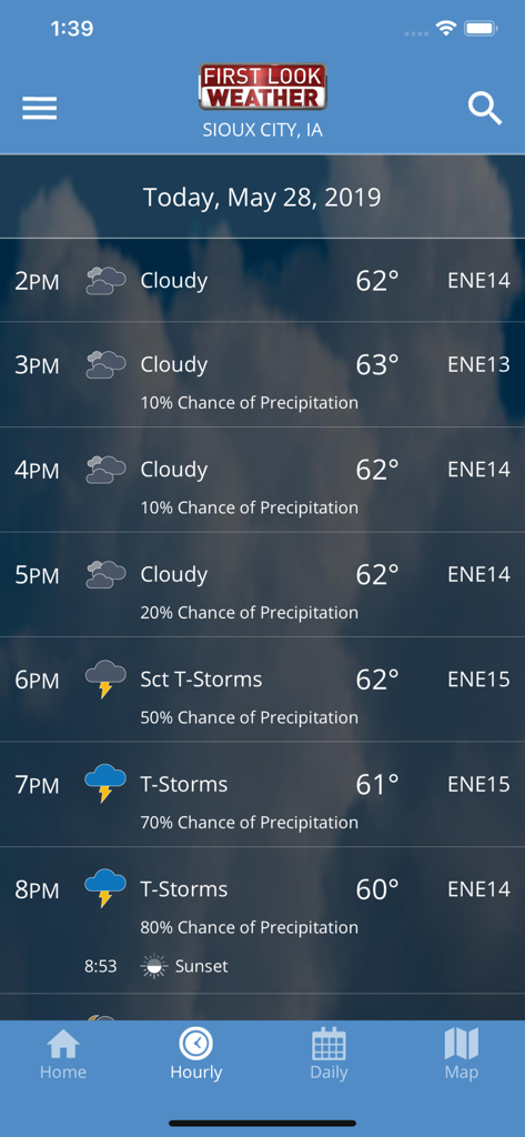 Siouxland Weather - Hourly weather forecast for Sioux City Iowa on the Siouxland Weather app