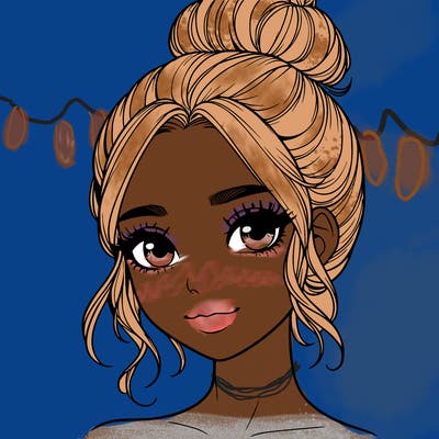 realistic pretty girl with hair in bun