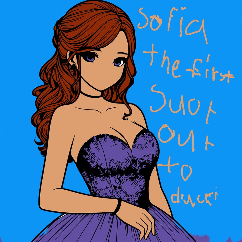 realistic girl in prom dress