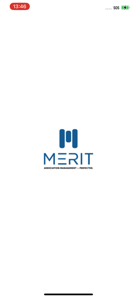 Merit Go! - Merit Go app splash screen featuring the company logo and association management tagline