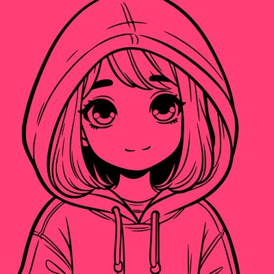 girl in hoodie