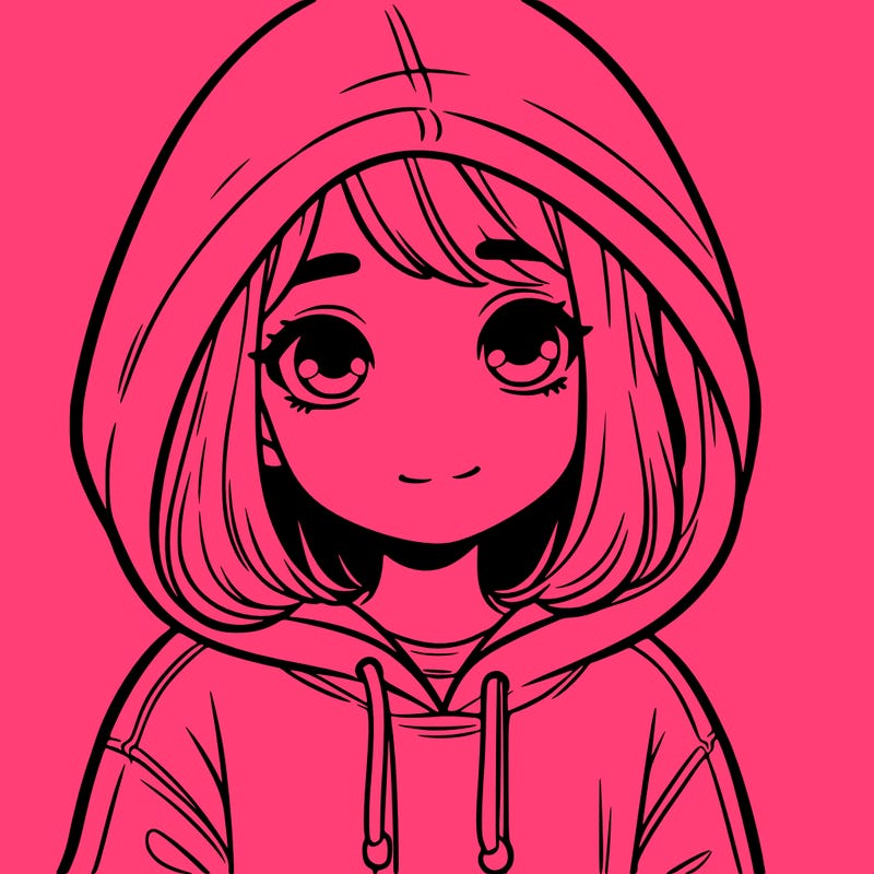 girl in hoodie