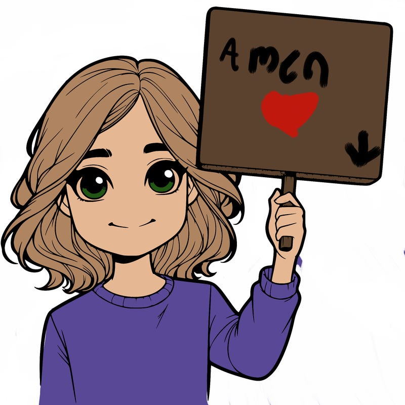 realistic girl holding up a sign